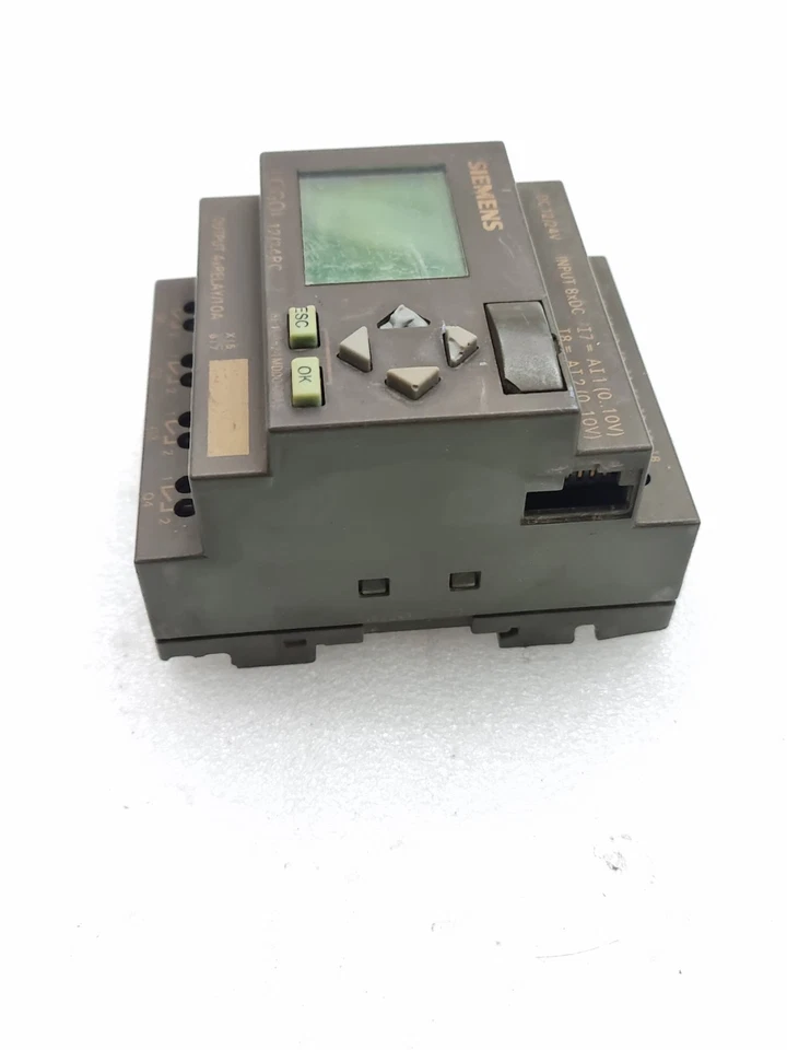 Used Siemens 6ED1052-1MD00-0BA5 12/24Vdc Logo Plc 6ED10521MD000BA5 12/24RC